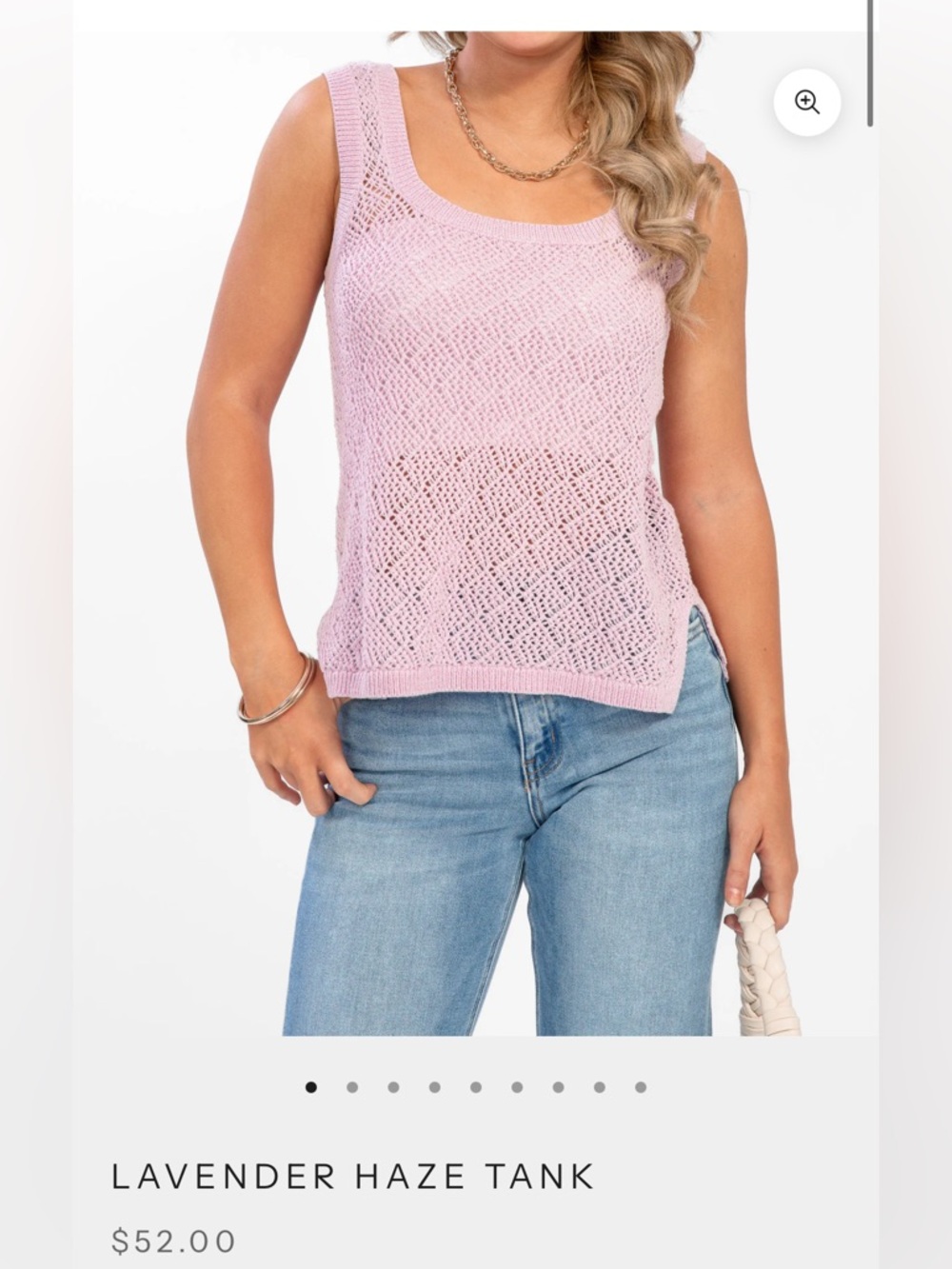 Lavender Haze Tank - Women's Sleeveless Knit Top